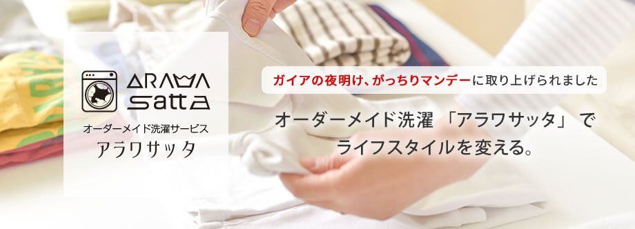 ジャバリンの洗濯代行サービスのご紹介